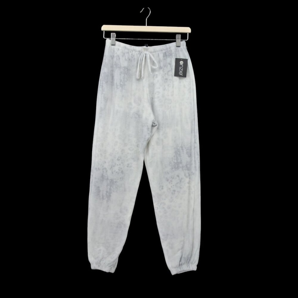 Onzie Soft Knit Tie Dye Lounge Sweatpants White Cream S/M